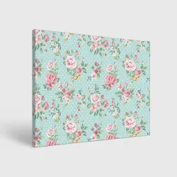 Холст прямоугольный Цветы ретро 1
