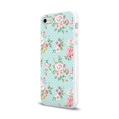 Чехол для iPhone 5/5S глянцевый Цветы ретро 1 Фото 01 Чехол для iPhone 5/5S глянцевый Цветы ретро 1 Фото 01