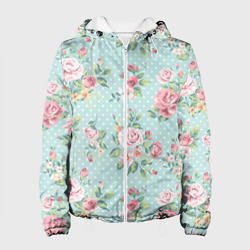 Куртка демисезонная Цветы ретро 1 (Женская)