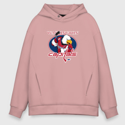 Мужское худи Oversize хлопок Washington Capitals Hockey