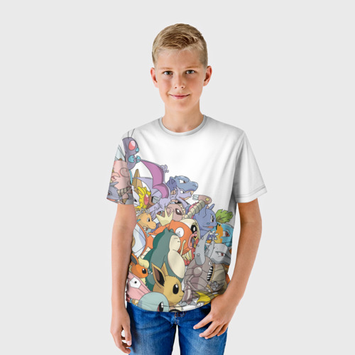 Детская футболка 3D Покемоны, цвет 3D печать - фото 3