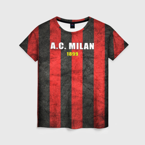 Женская футболка 3D A.C. Milan, цвет 3D печать