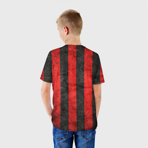 Детская футболка 3D A.C. Milan, цвет 3D печать - фото 4
