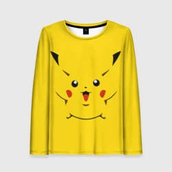 Женский лонгслив 3D Пикачу - вселенная покемонов