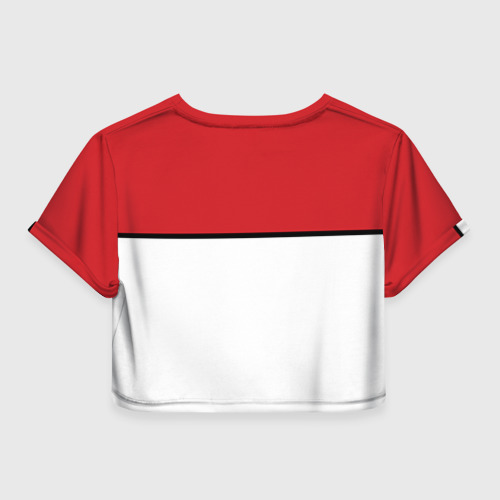 Женская футболка Crop-top 3D Покеболлы, цвет 3D печать - фото 2