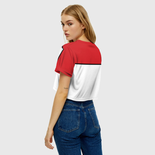 Женская футболка Crop-top 3D Покеболлы - фото 5