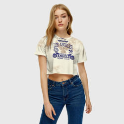 Женская футболка Crop-top 3D Moto t-shirt 1 - фото 2