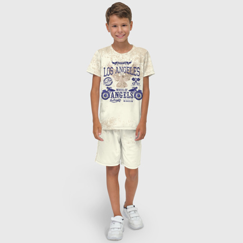 Детский костюм с шортами 3D Moto t-shirt 1, цвет 3D печать - фото 3