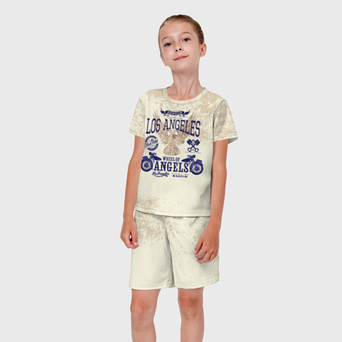 Детский костюм с шортами 3D Moto t-shirt 1, цвет 3D печать - фото 5