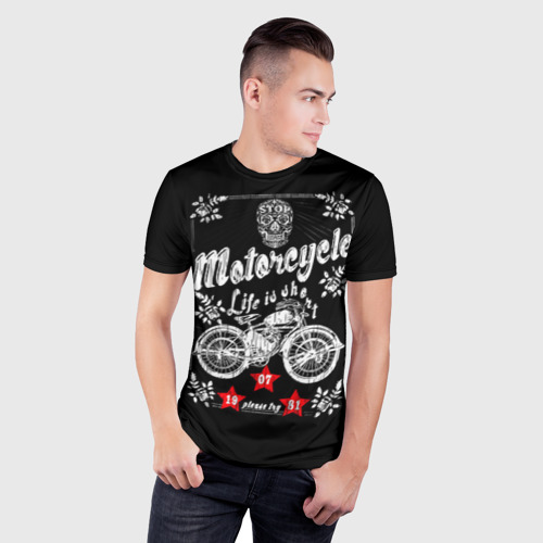 Мужская футболка 3D Slim Moto t-shirt 2 - фото 3