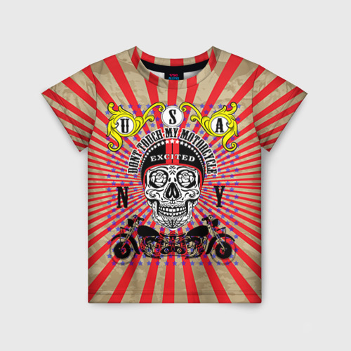 Детская футболка 3D Moto t-shirt 3