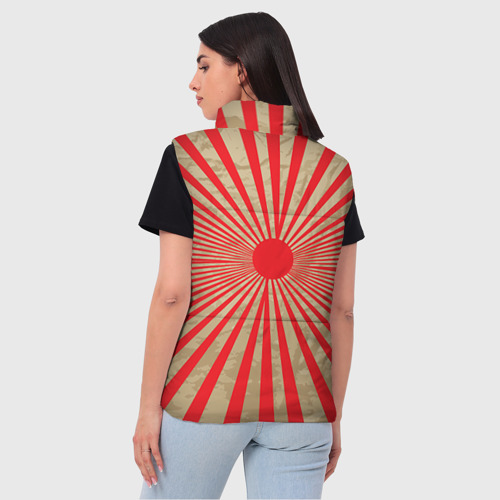 Женский жилет утепленный 3D Moto t-shirt 3, цвет красный - фото 4