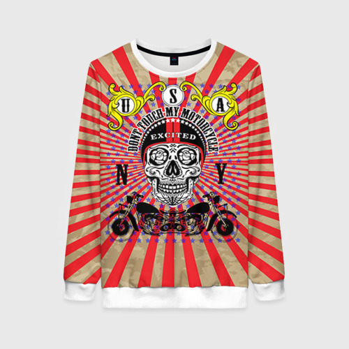 Женский свитшот 3D Moto t-shirt 3, цвет 3D печать