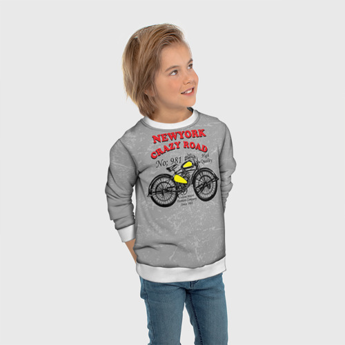 Детский свитшот 3D moto t-shirt 4, цвет 3D печать - фото 5