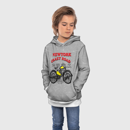 Детская толстовка 3D moto t-shirt 4, цвет белый - фото 3