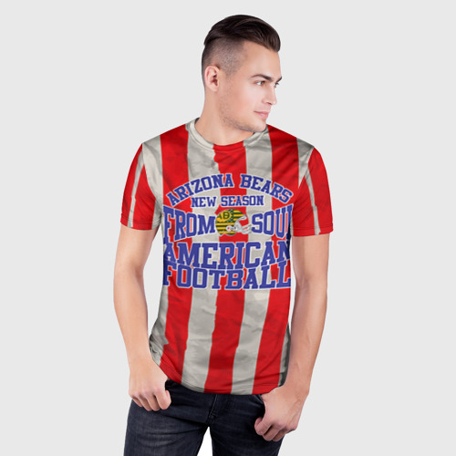 Мужская футболка 3D Slim Football Team t-shirt, цвет 3D печать - фото 3