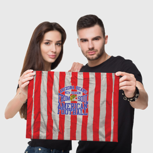 Холст прямоугольный Football Team t-shirt, цвет 3D печать - фото 5