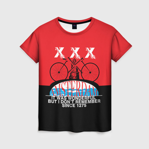 Женская футболка 3D Amsterdam t-shirt, цвет 3D печать