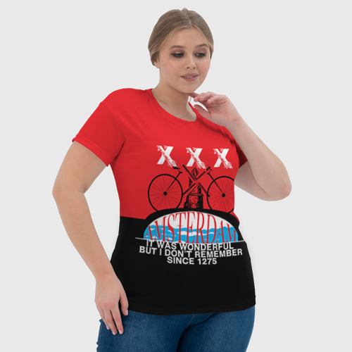 Женская футболка 3D Amsterdam t-shirt, цвет 3D печать - фото 6