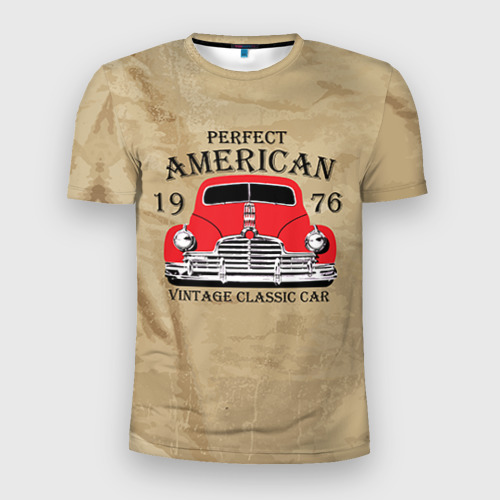 Мужская футболка 3D Slim American retro auto