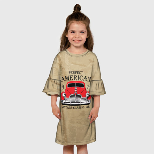 Детское платье 3D American retro auto Фото 01 Детское платье 3D American retro auto Фото 01