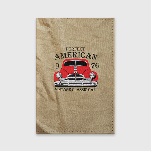 Обложка для паспорта матовая кожа American retro auto Фото 01 Обложка для паспорта матовая кожа American retro auto Фото 01
