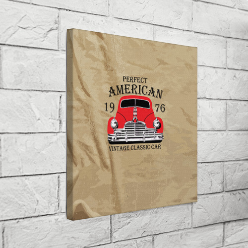 Холст квадратный American retro auto - фото 3