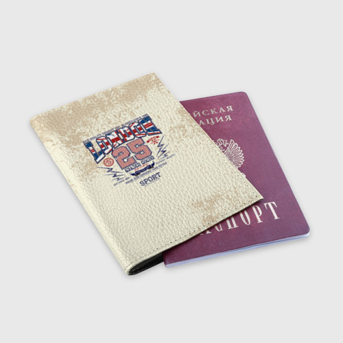 Обложка для паспорта матовая кожа Team t-shirt 21, цвет черный - фото 3
