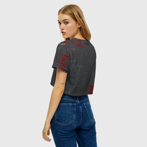 Женская футболка Crop-top 3D Team t-shirt 18, цвет 3D печать - фото 5