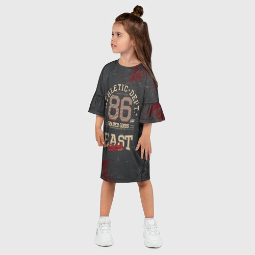 Детское платье 3D Team t-shirt 18, цвет 3D печать - фото 3