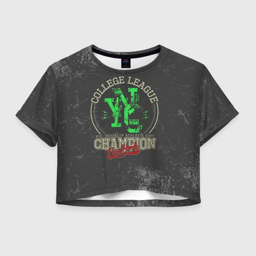 Женская футболка Crop-top 3D Team t-shirt 17, цвет 3D печать