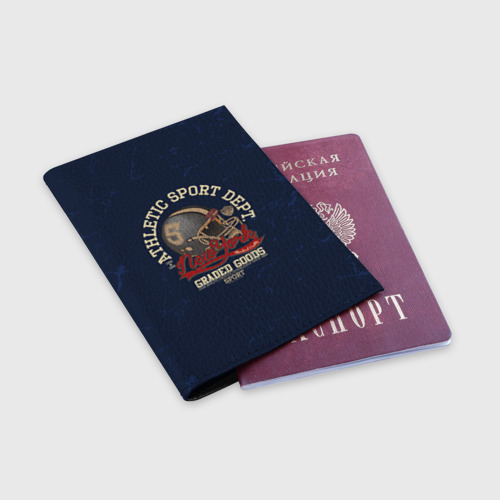 Обложка для паспорта матовая кожа Team t-shirt 14, цвет черный - фото 3