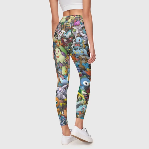 Леггинсы 3D Покемоны. Стикербомбинг - фото 4