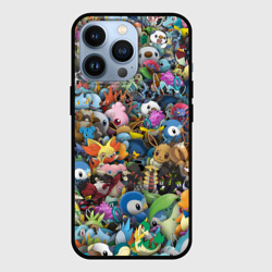 Чехол для iPhone 13 Pro Покемоны. Стикербомбинг