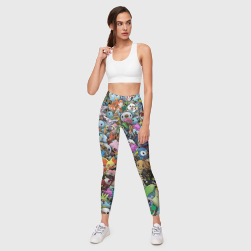 Леггинсы 3D Покемоны. Стикербомбинг - фото 5