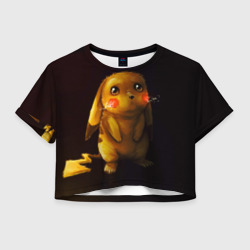 Женская футболка Crop-top 3D Пика-Пика?