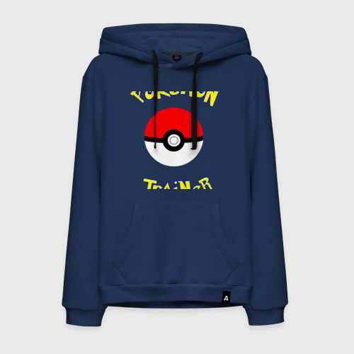 Мужская толстовка хлопок Pokemon Trainer, цвет темно-синий