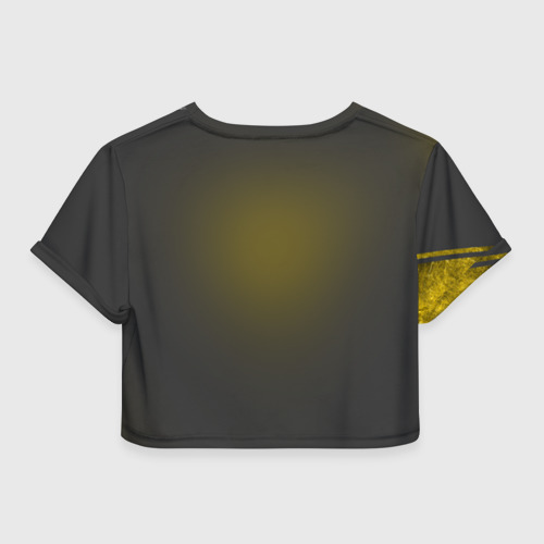 Женская футболка Crop-top 3D Yellow - фото 2