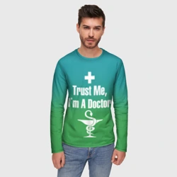 Мужской лонгслив 3D Верь мне - фото 2