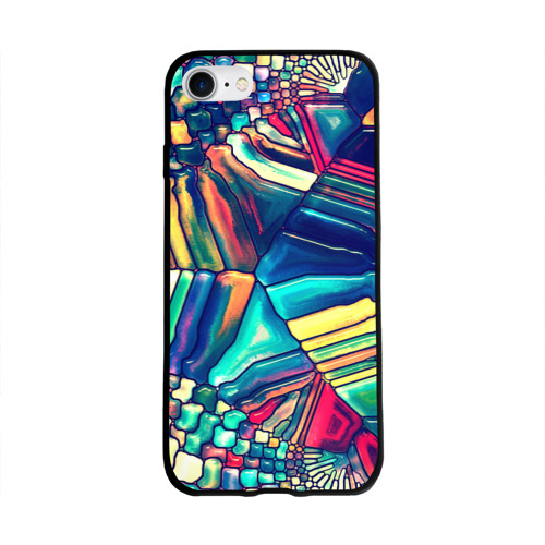 Чехол для Apple iPhone 8 силиконовый глянцевый Block mosaic Фото 01 Чехол для Apple iPhone 8 силиконовый глянцевый Block mosaic Фото 01