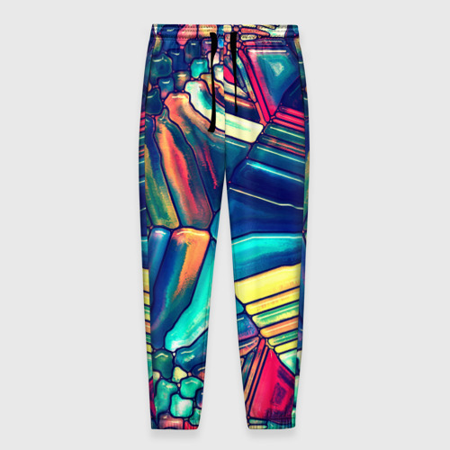 Мужские брюки 3D Block mosaic, цвет 3D печать