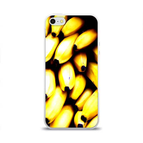 Чехол для Apple iPhone 5/5S силиконовый глянцевый Бананы Фото 01 Чехол для Apple iPhone 5/5S силиконовый глянцевый Бананы Фото 01
