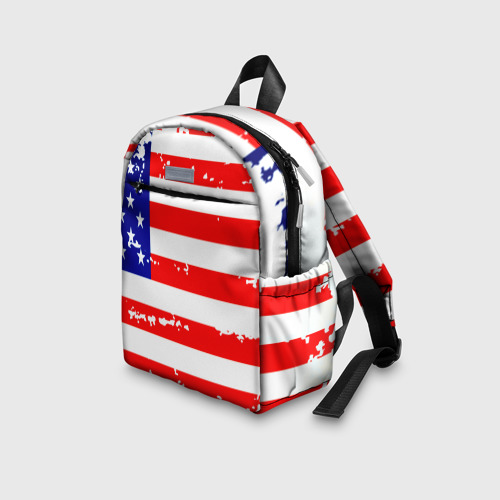 Детский рюкзак 3D с принтом Америка, вид сбоку #3
