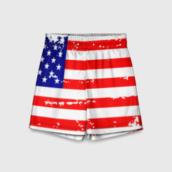 Детские спортивные шорты 3D Америка