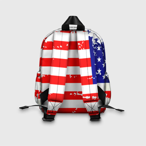 Детский рюкзак 3D с принтом Америка, вид сзади #2