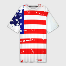 Платье-футболка 3D Америка