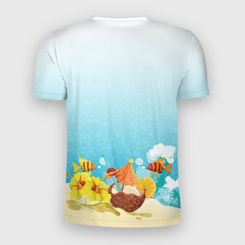 Мужская футболка 3D Slim Свидетель на пляже, цвет 3D печать - фото 2