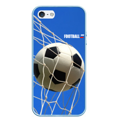 Чехол для iPhone 5/5S матовый Футбол - гол
