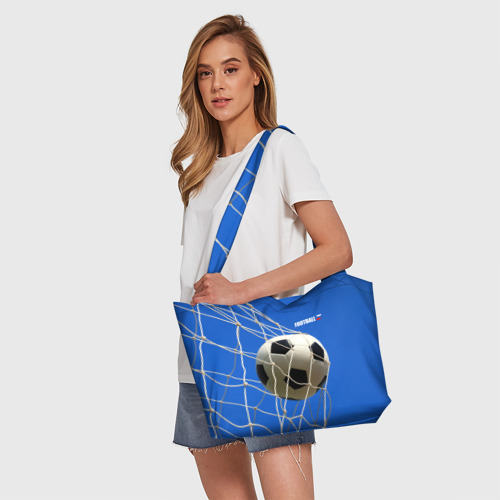 Пляжная сумка 3D Футбол - гол - фото 5