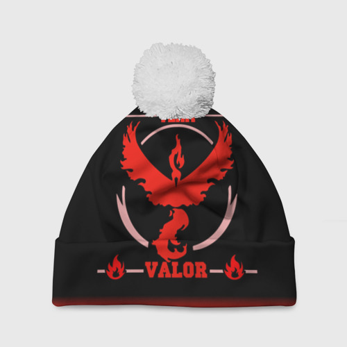 Шапка 3D c помпоном Team Valor, цвет 3D печать